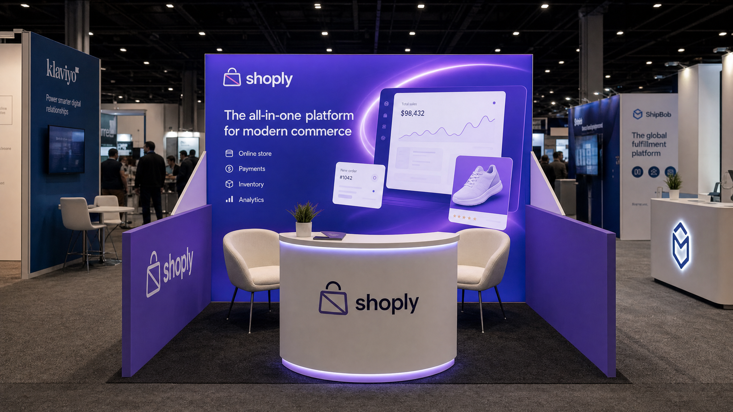 NRF 10x10 LED Rental Booth for Retail Brands - LED exhibit thumbnail