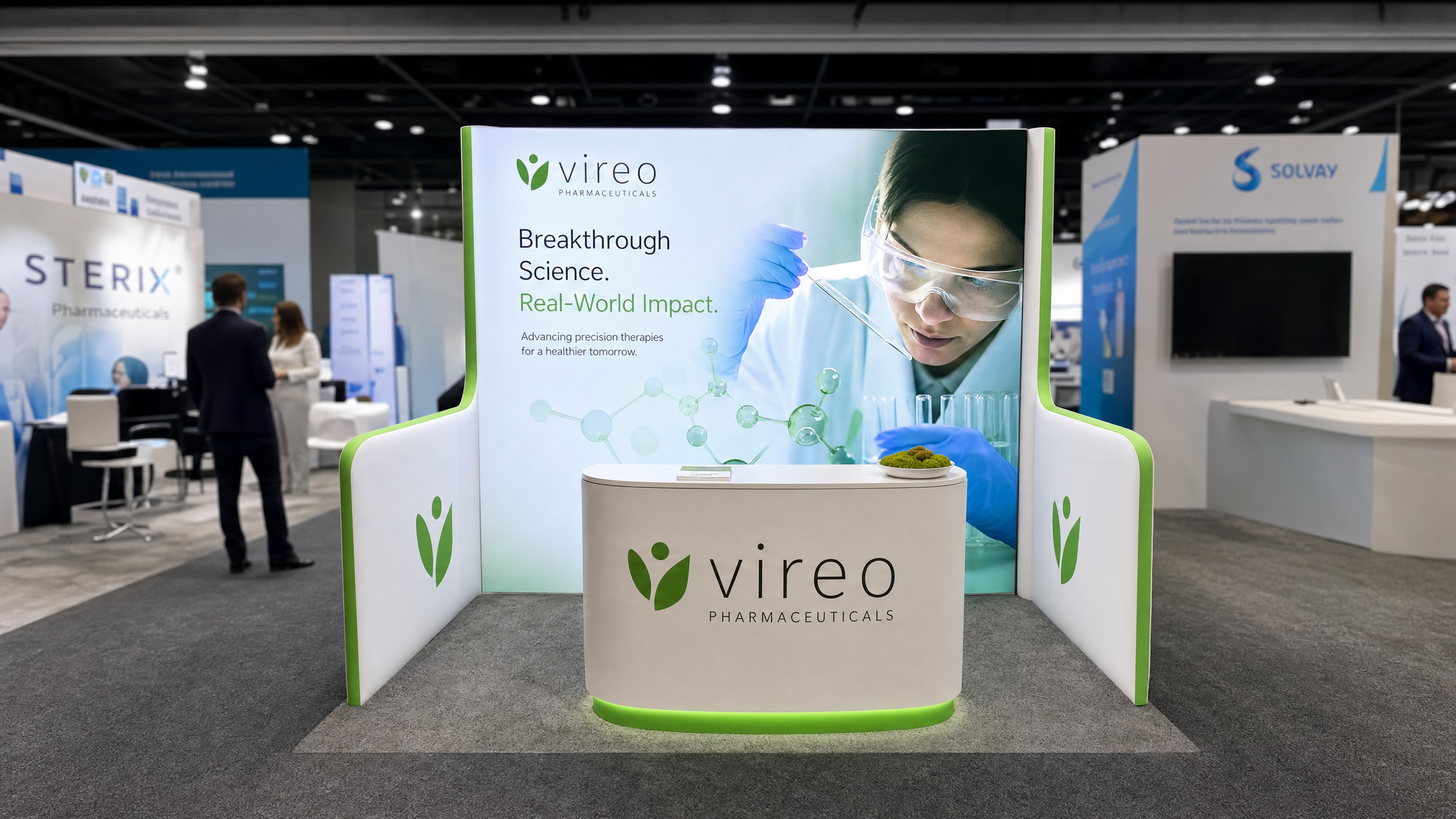 10x10 LED Display Exhibit for CPHI Pharma Companies - LED exhibit thumbnail
