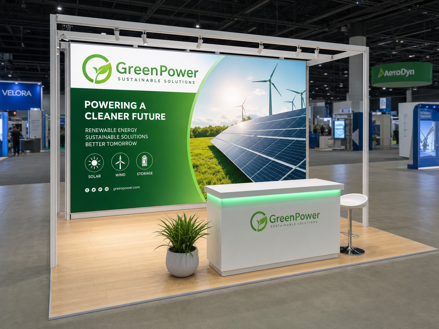 10x20 LED Exhibit for SIAL Paris in Miami - LED exhibit thumbnail