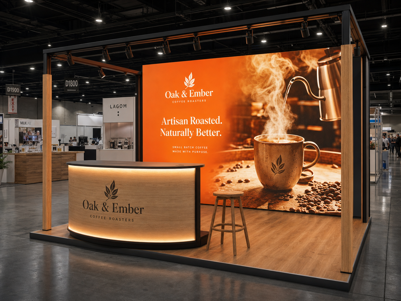 Cloud Computing Conference 10x20 LED Trade Show Booth – Technology Companies - LED trade show exhibit rental