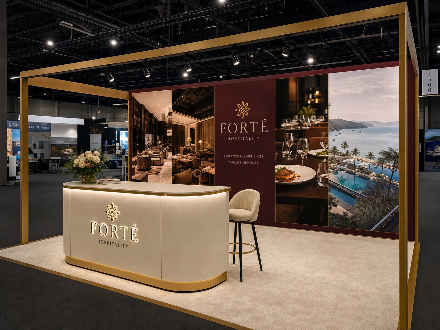 10x20 LED Display Exhibit for NRA Show Hospitality Brands - LED exhibit thumbnail