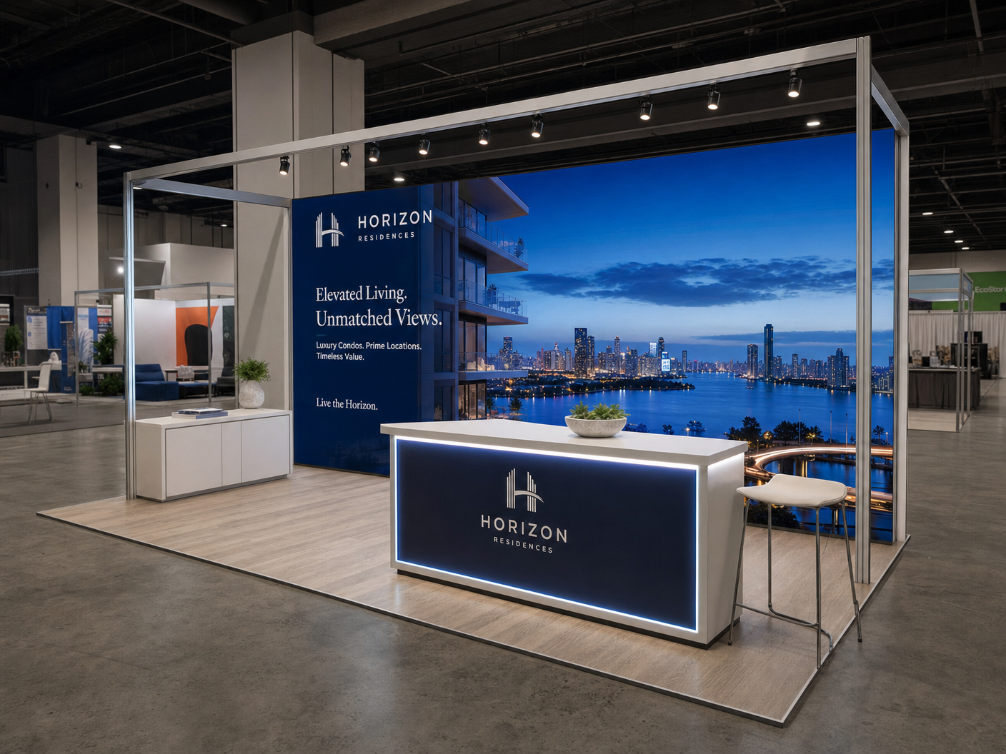 RECon Immersive LED Booth – 10x20 Real Estate Tech - LED exhibit thumbnail