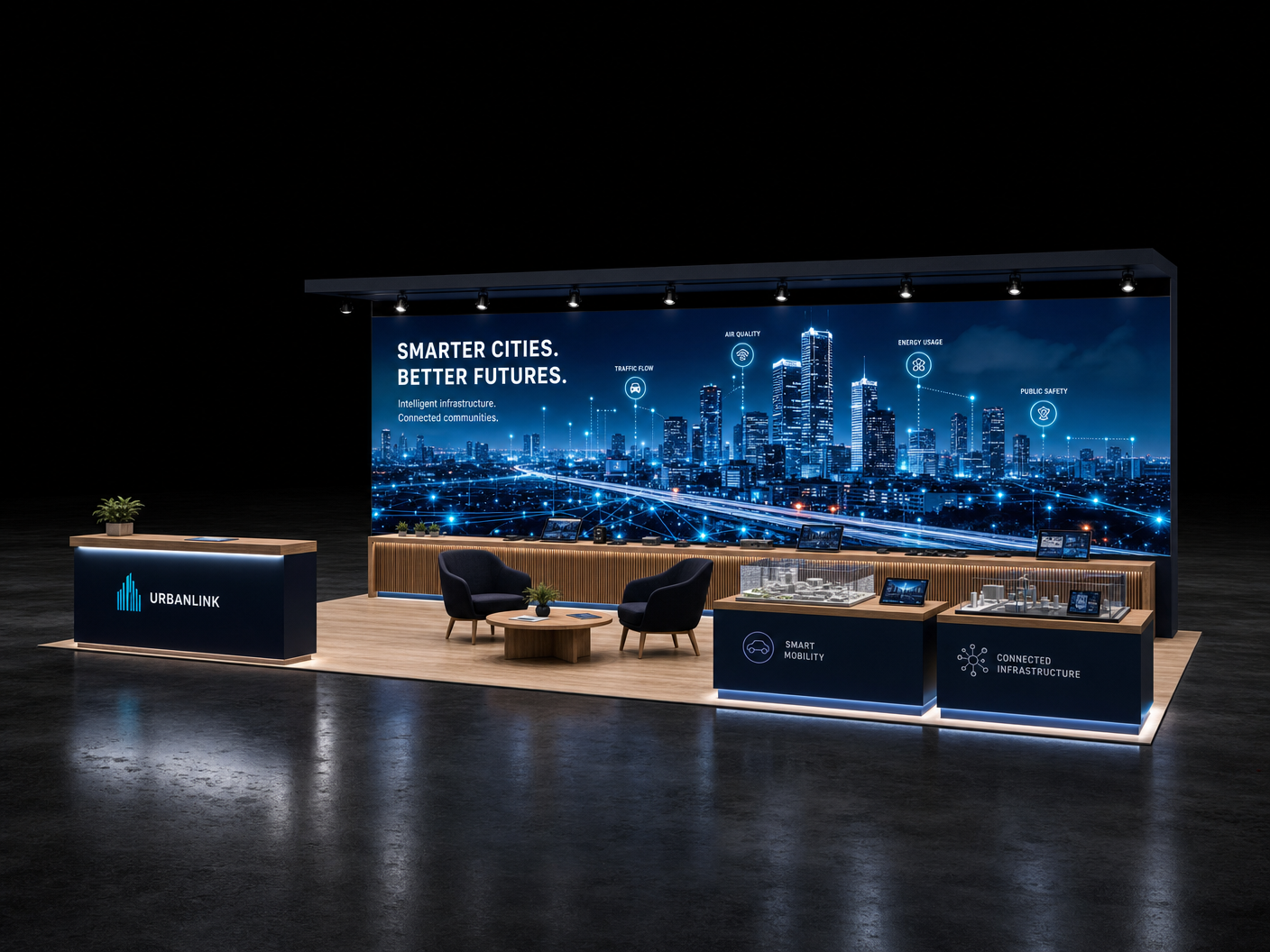 10x40 LED Exhibit for HIMSS in Orlando - LED exhibit thumbnail