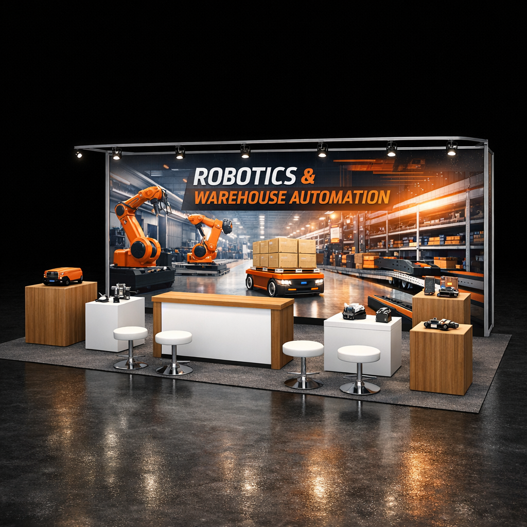 10x30 LED Exhibit for NAB Show in Las Vegas - LED trade show exhibit rental