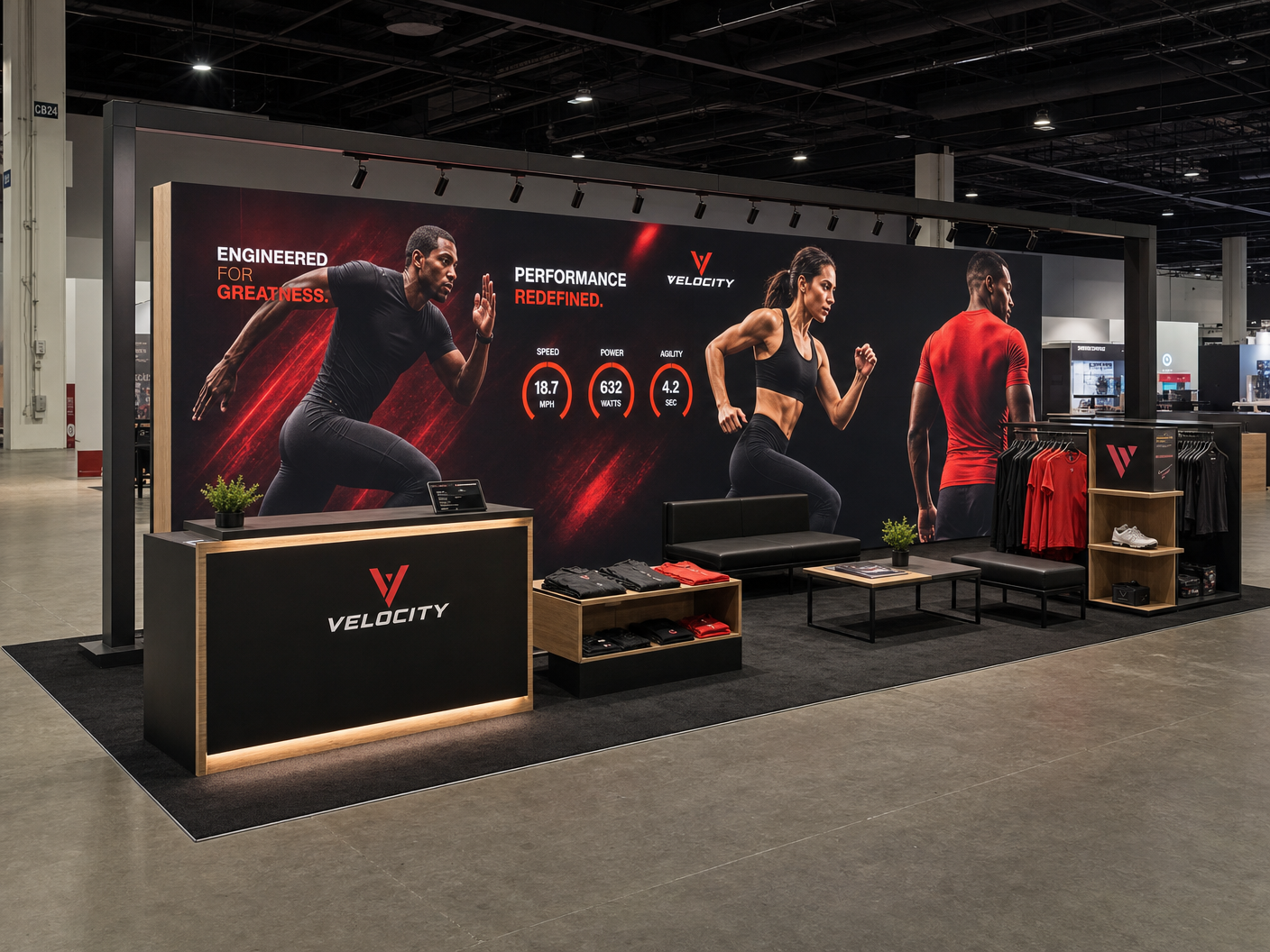 AAPEX 10x30 LED Exhibit – Automotive Brands - LED trade show exhibit rental
