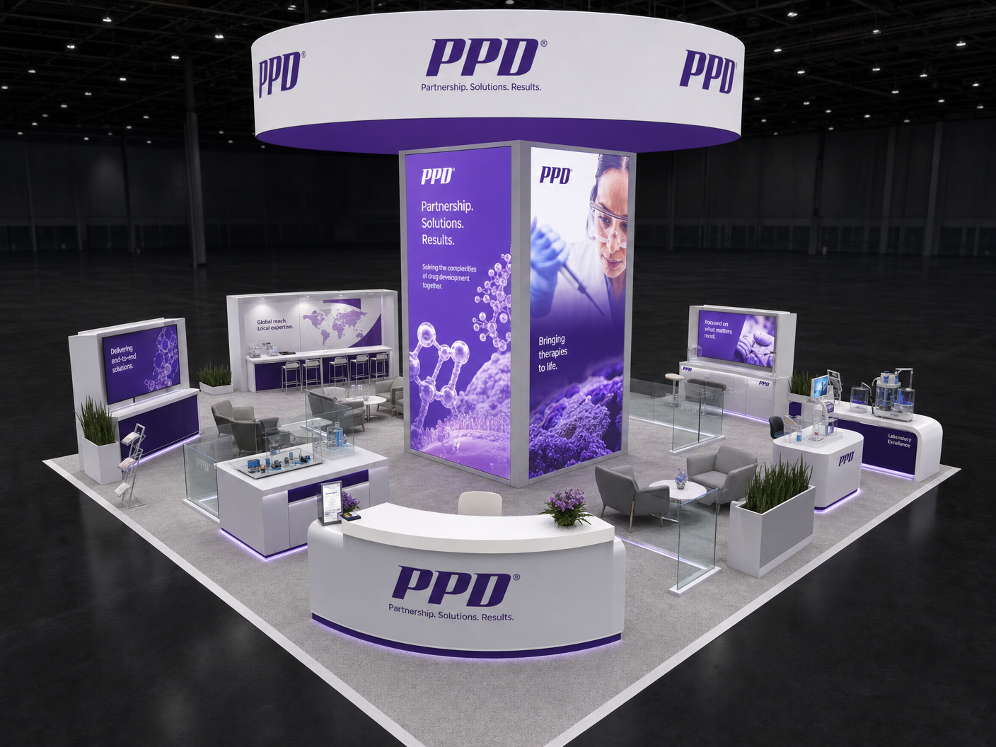 NAB Show 20x20 LED Video Wall Exhibit – Sports Companies - LED exhibit thumbnail