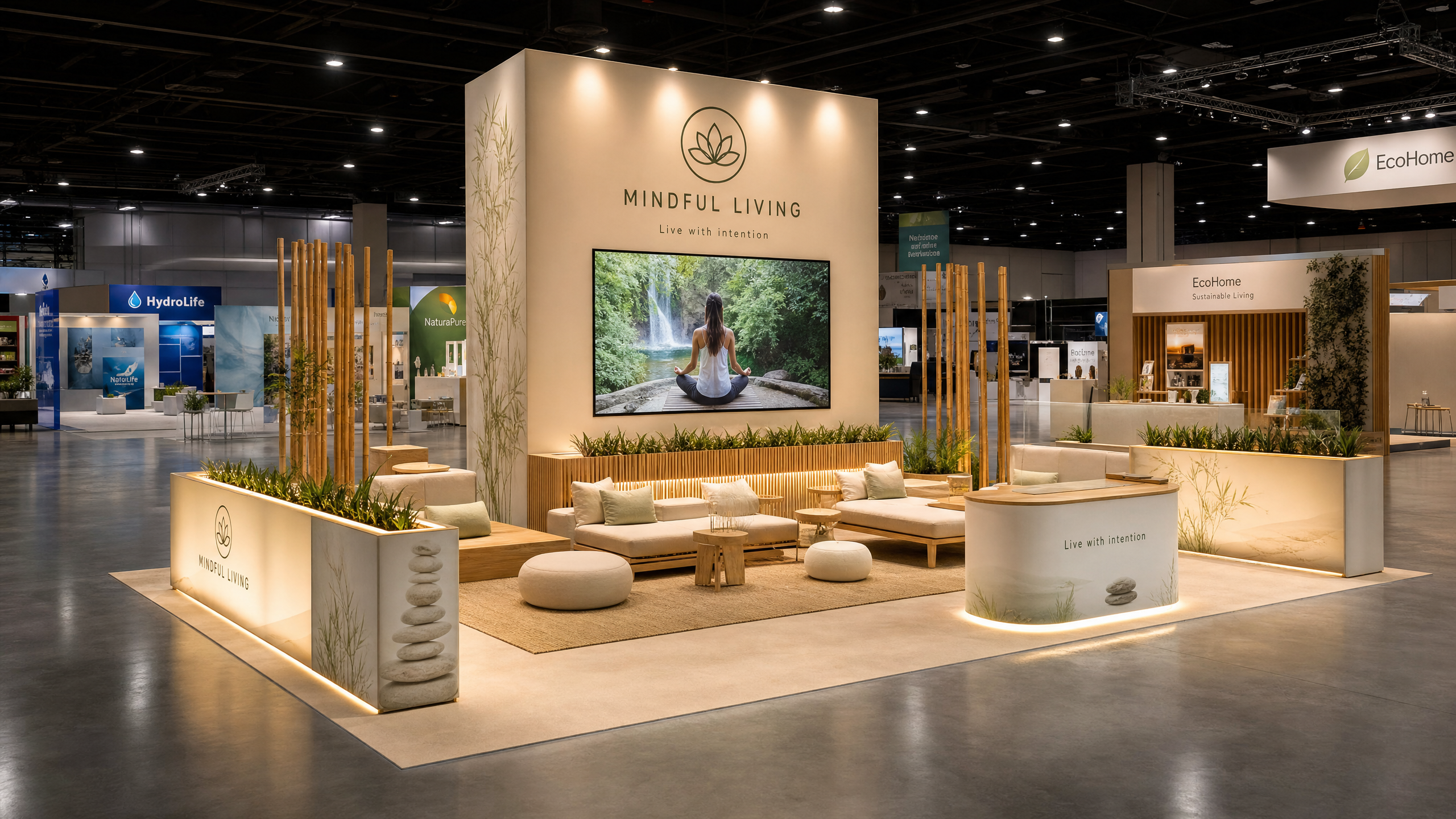 Natural Products Expo 20x30 LED Booth for Food & Beverage Brands - LED booth thumbnail