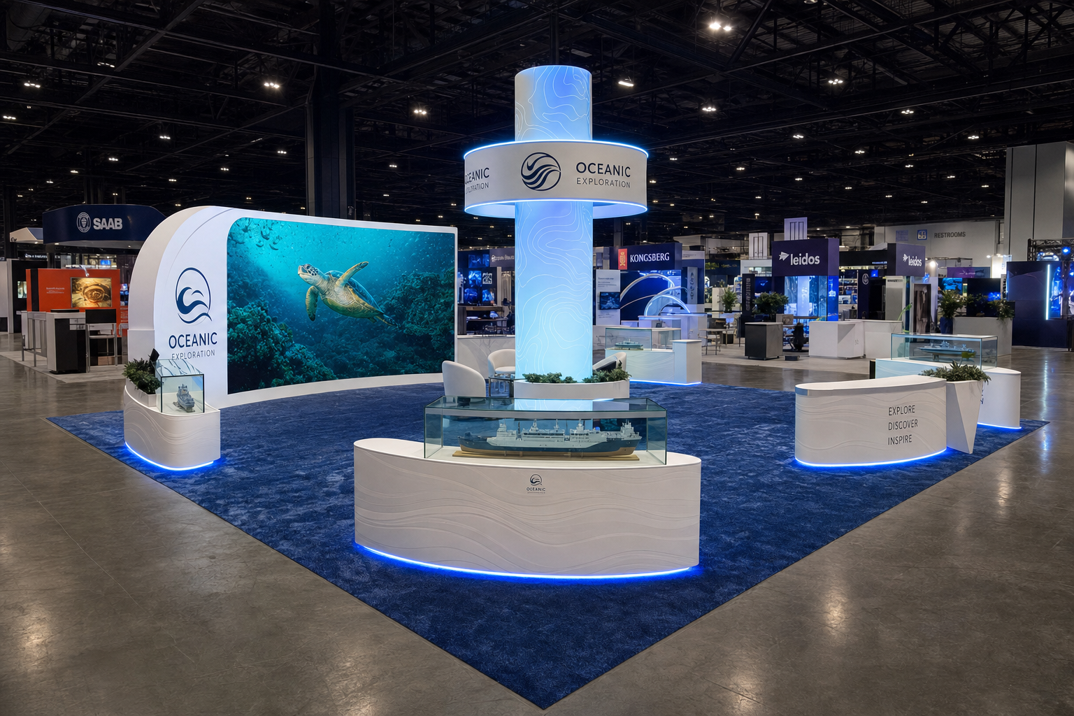 NMMA 20x30 LED Exhibit – Marine Industry - LED trade show exhibit rental