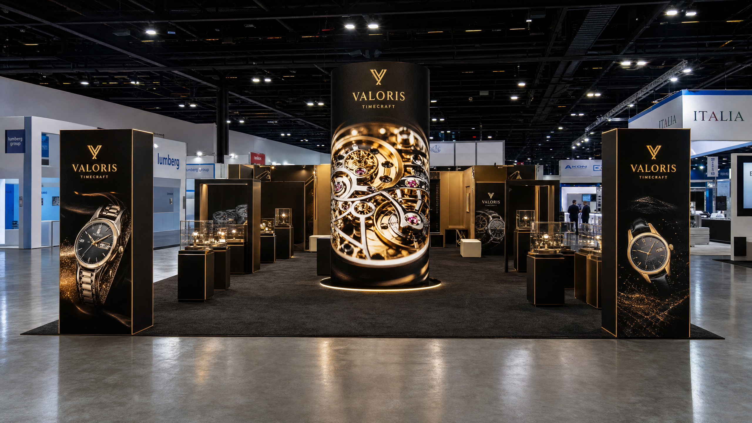 Luxury 20x30 LED Booth – Jewelry Brands - LED exhibit thumbnail