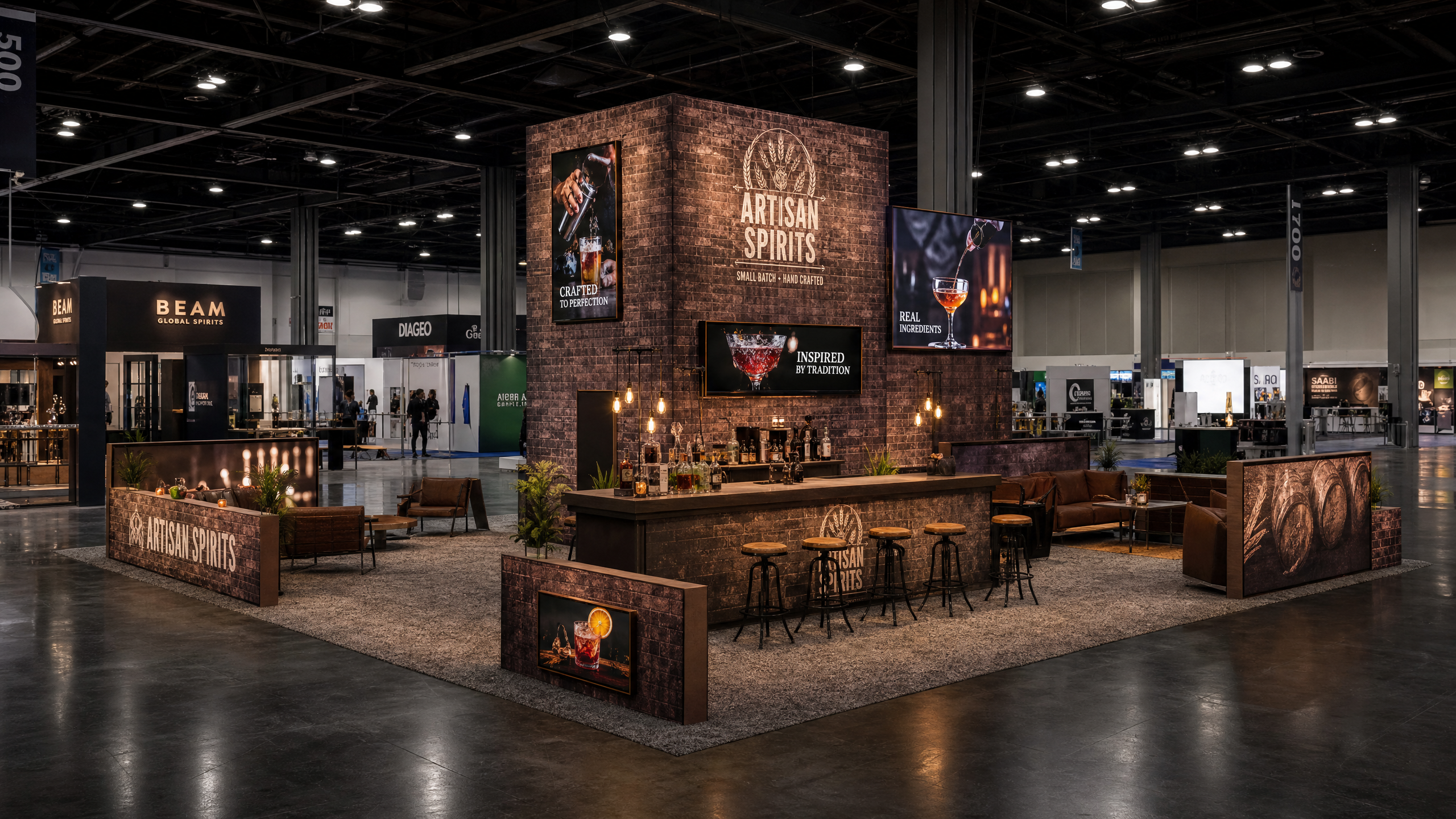 Luxury 20x30 LED Trade Show Booth – Jewelry Brands - LED exhibit thumbnail