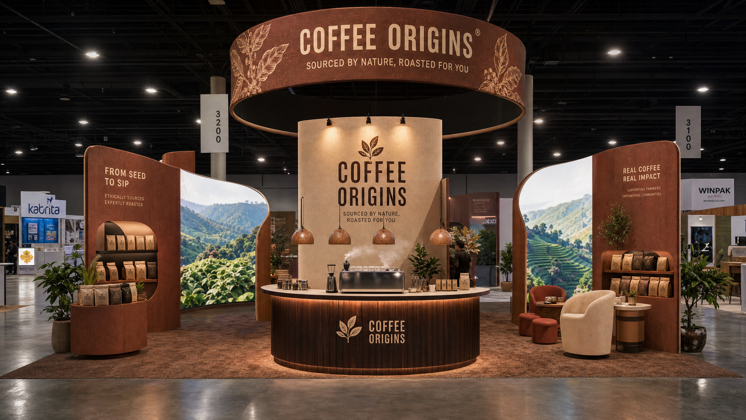 Natural Products Expo Interactive LED Booth – 20x30 Beverage Brands - LED exhibit thumbnail