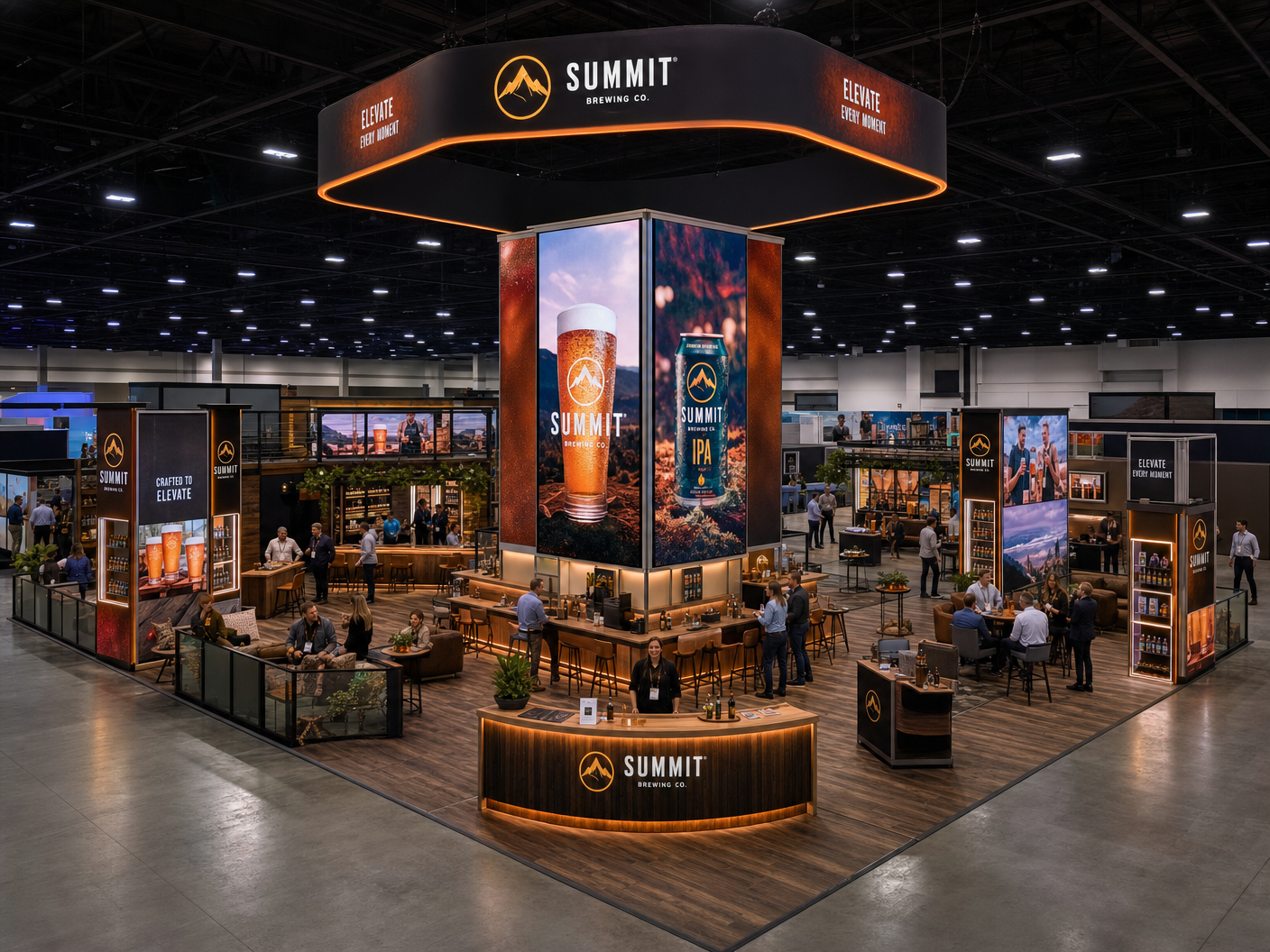 InfoComm Dynamic LED Exhibit – 50x50 Technology Companies - LED exhibit thumbnail