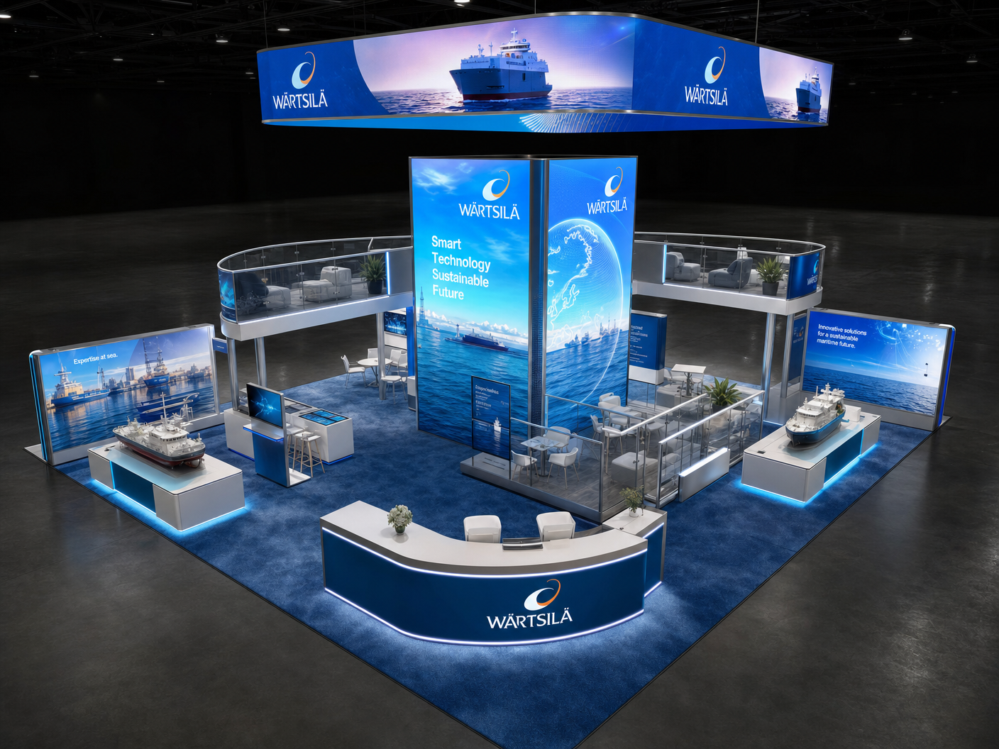 InfoComm Interactive LED Booth – 50x50 Technology Companies - LED exhibit thumbnail
