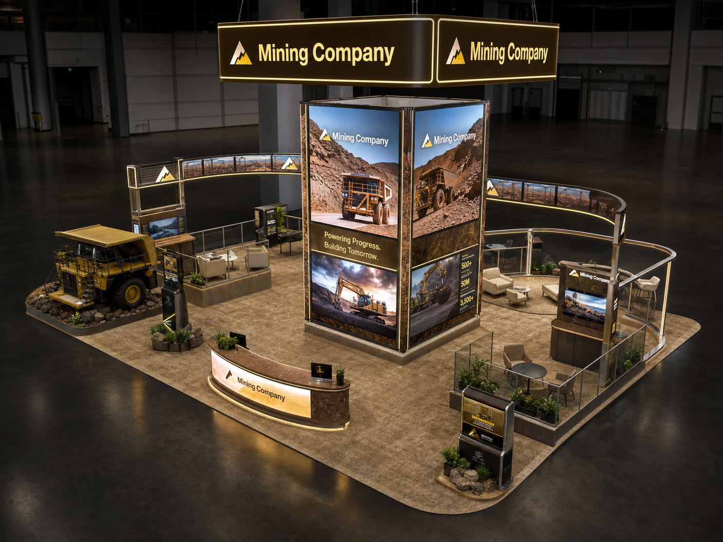 HIMSS 40x40 LED Video Wall Booth – Healthcare Companies - LED booth thumbnail