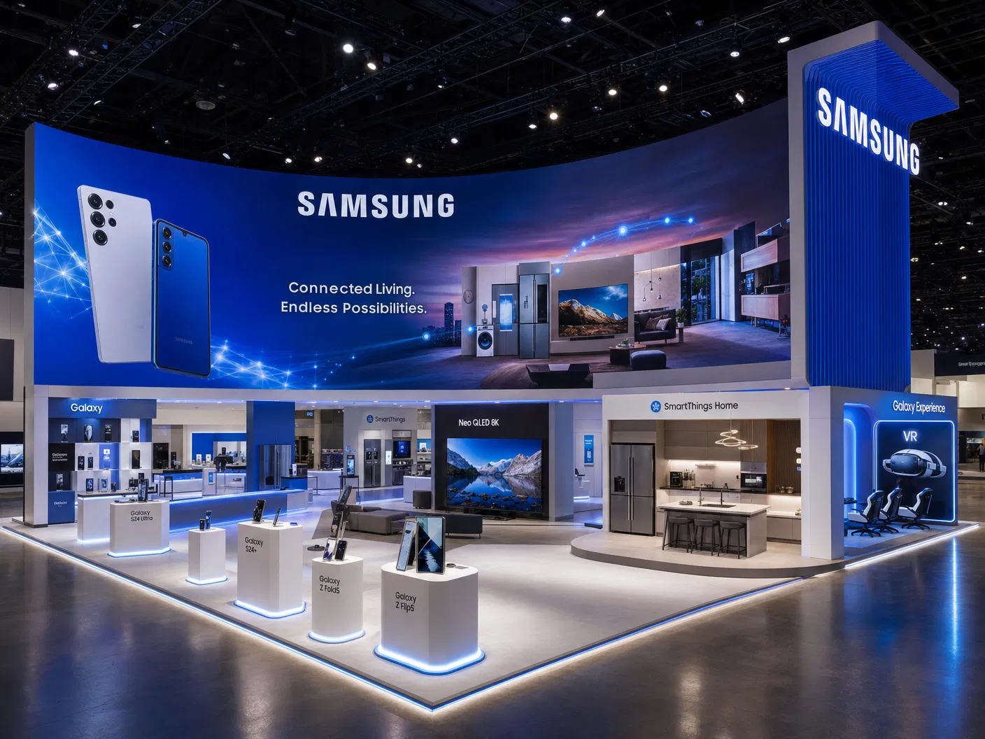 30x30 Interactive LED Booth for NAB Consumer Electronics - LED exhibit thumbnail