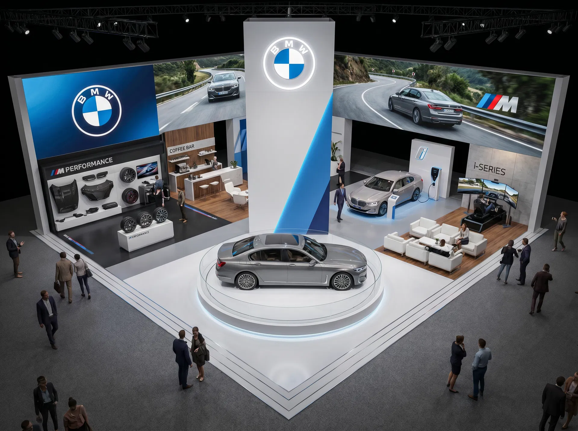 30x30 LED Exhibit for NADA Automotive Brands - LED exhibit thumbnail