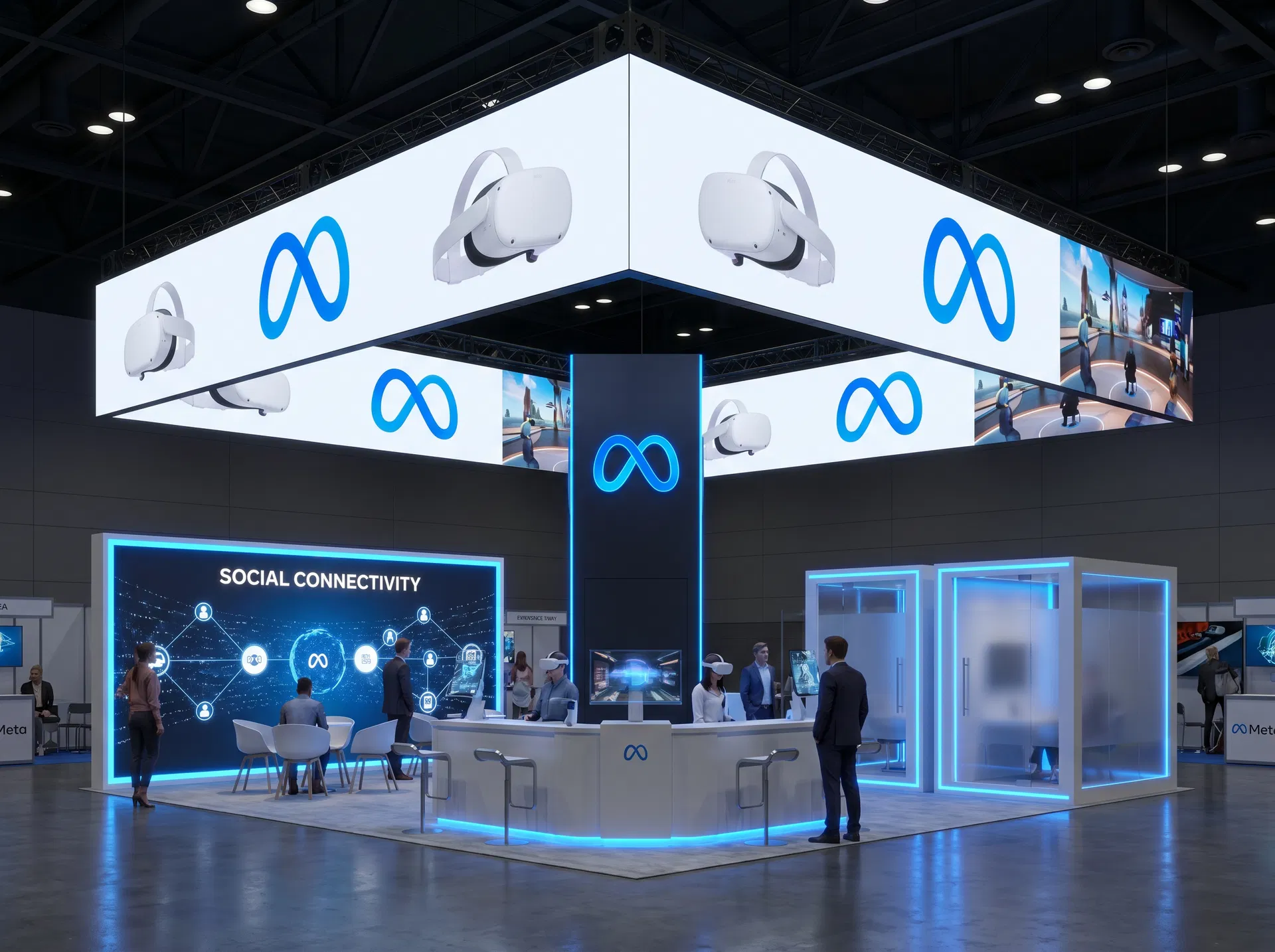 20x20 LED Exhibit Rental for SEMA Show Las Vegas - Automotive & Motorsports LED exhibit
