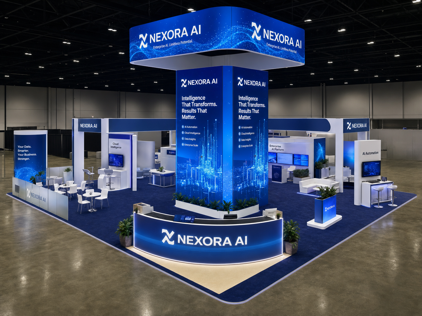 AV & Technology example - SEMA Show 30x40 LED Video Wall Booth – Automotive Companies