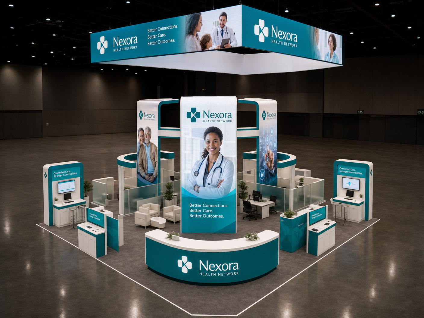 30x40 LED Display Booth for IMTS in Chicago - LED booth thumbnail