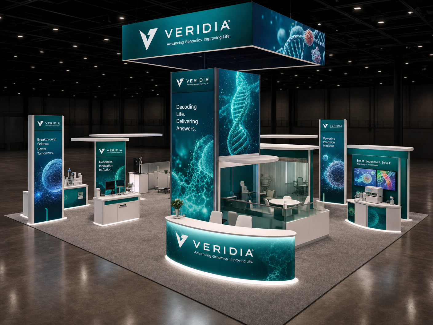 30x40 LED Exhibit Rental for I/ITSEC Orlando - LED trade show exhibit rental