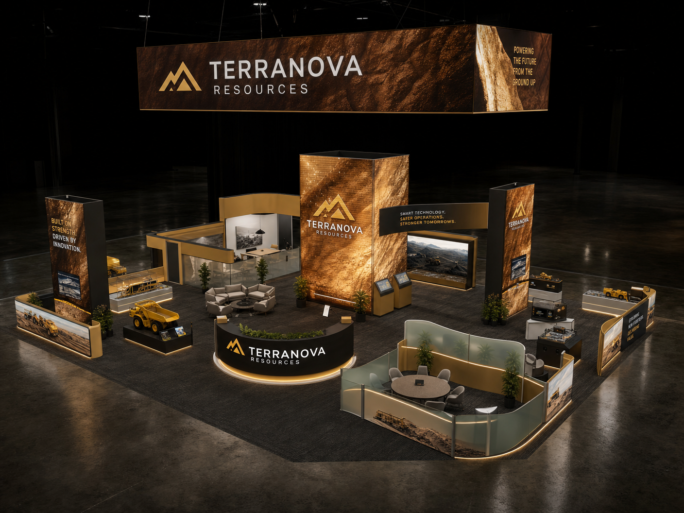 CONEXPO-CON/AGG 30x40 LED Exhibit Rental – Construction Brands - LED exhibit thumbnail