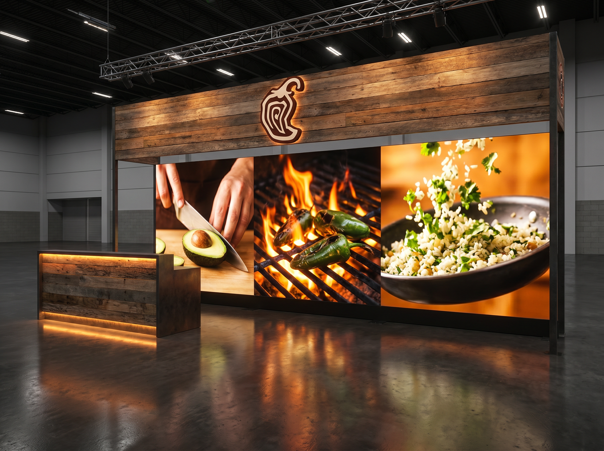 World of Concrete 10x20 LED Display Booth – Technology Companies - LED exhibit thumbnail