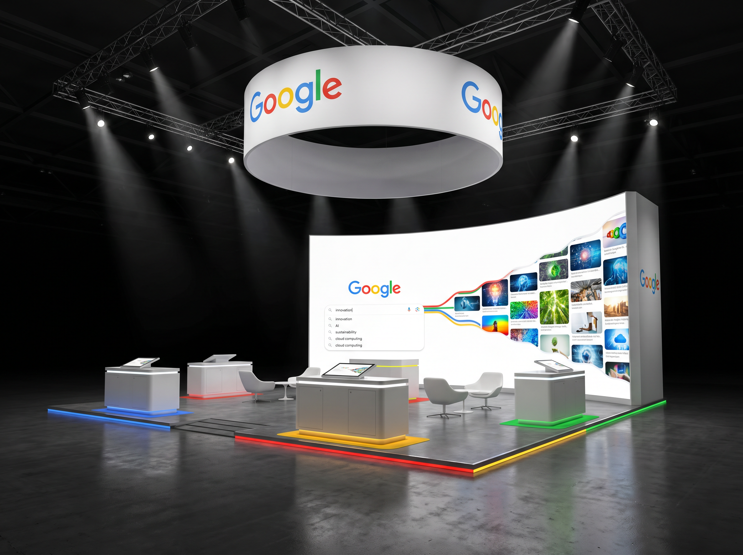 AAPEX LED Trade Show Booth – 10x20 Technology Companies - LED booth thumbnail