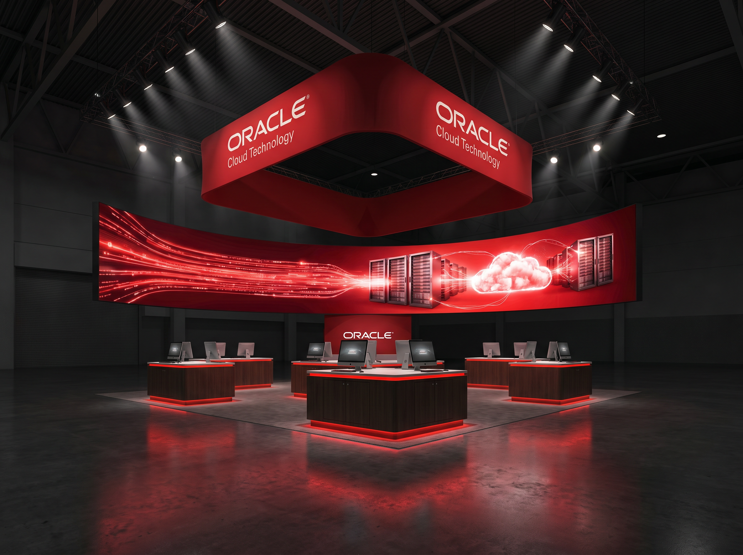 Black Hat 20x20 LED Wall Exhibit – Technology Companies - LED exhibit thumbnail