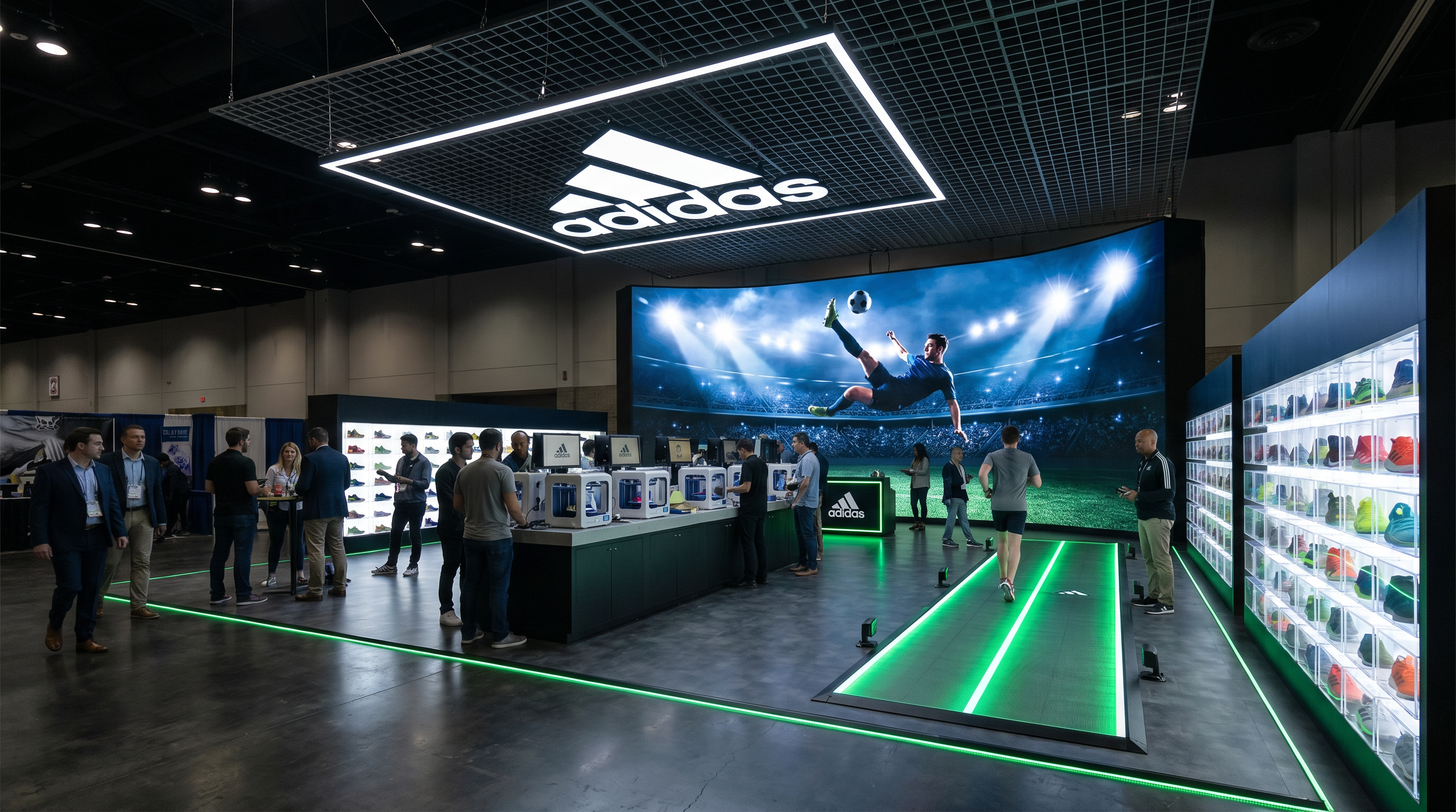 PGA Show 20x30 LED Display Exhibit for Sports Brands - LED exhibit thumbnail