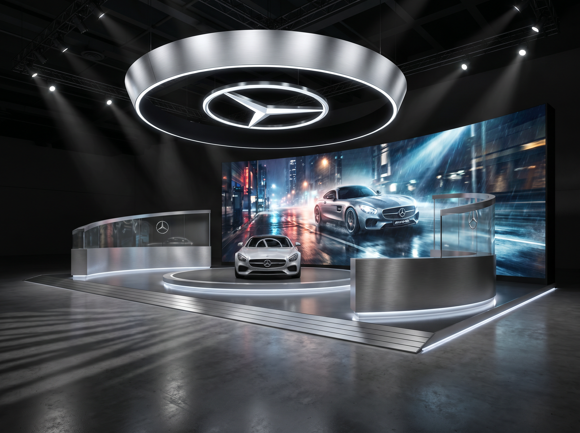 Mobile World Congress 30x30 LED Video Wall Booth in Houston - LED booth thumbnail