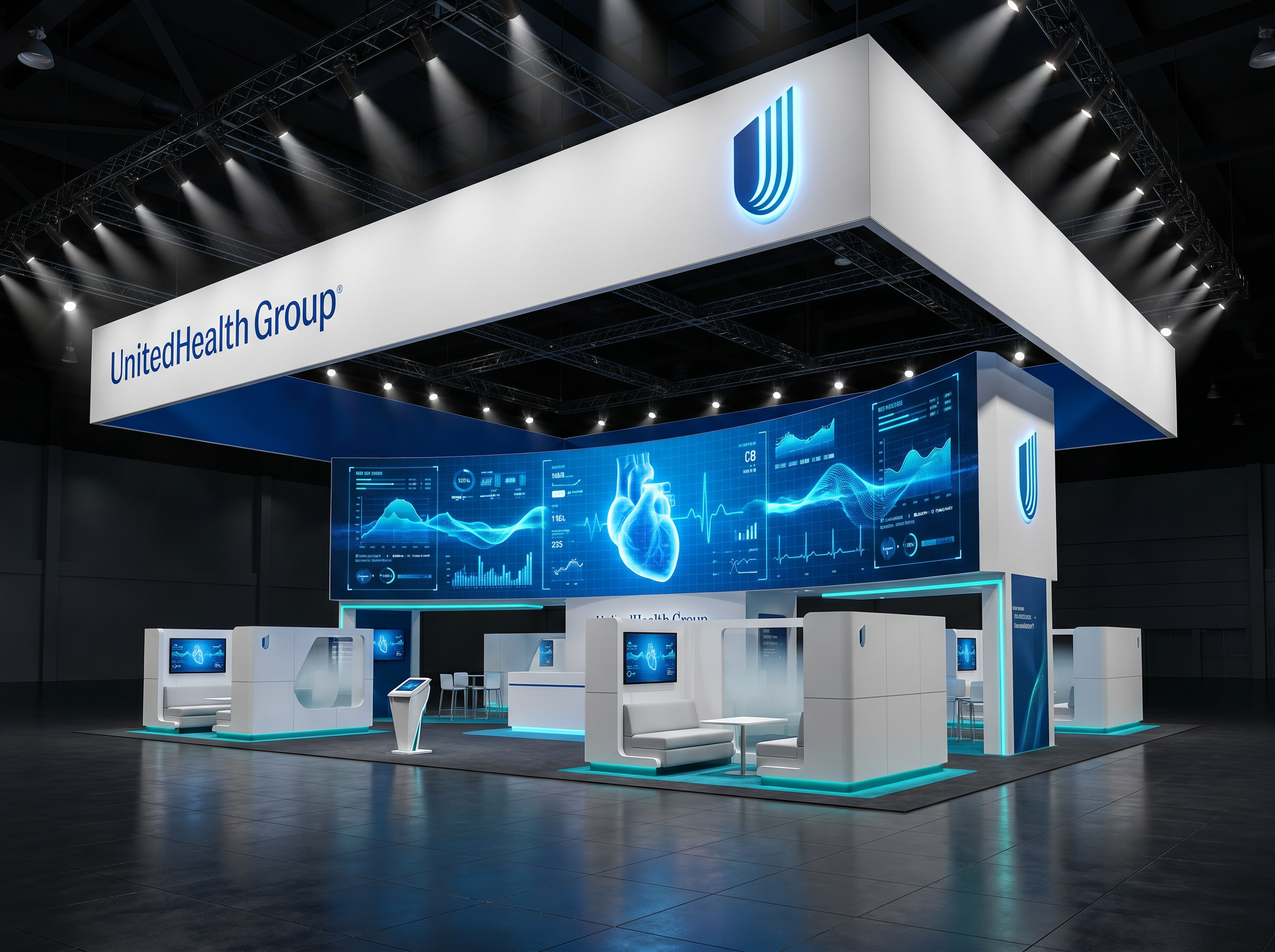 CES LED Display Exhibit – 20x40 Technology Companies - LED trade show exhibit rental