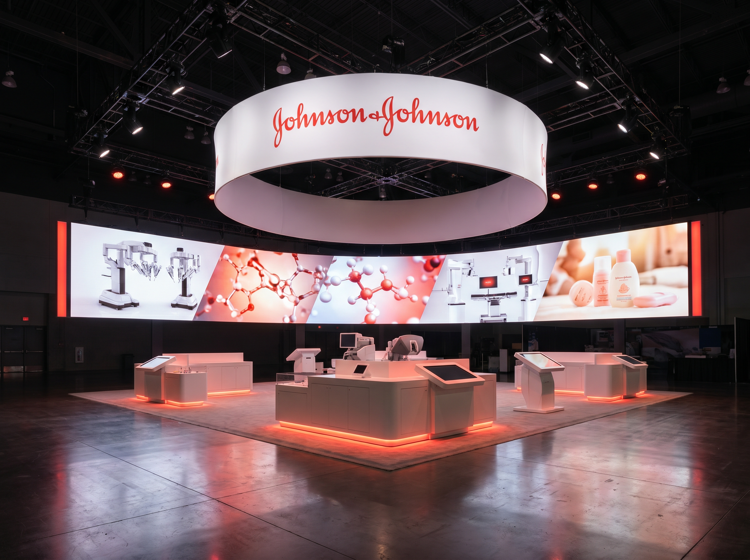 WasteExpo 30x30 LED Wall Exhibit for Technology Companies - LED trade show exhibit rental