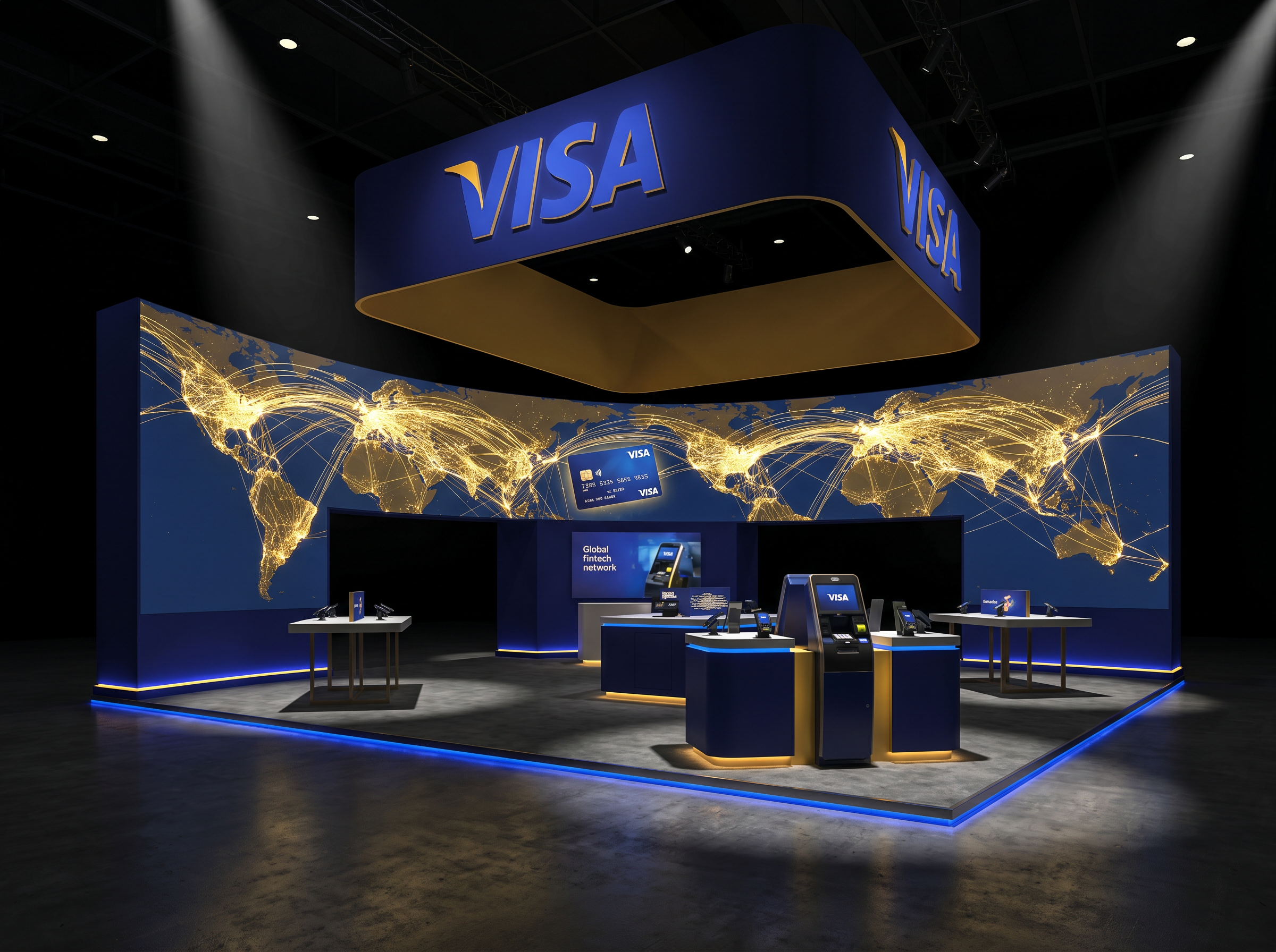 InfoComm Interactive LED Booth – 30x30 Technology Companies - LED trade show exhibit rental