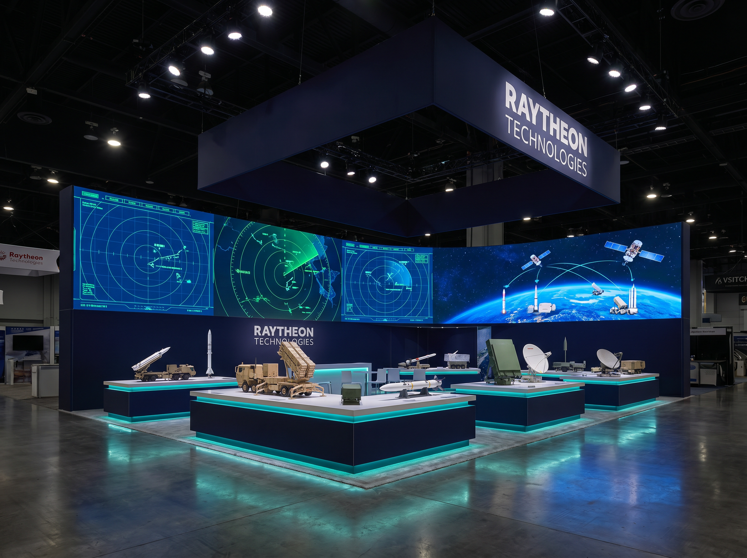 30x40 LED Booth for SHOT Show Defense Contractors - LED trade show exhibit rental