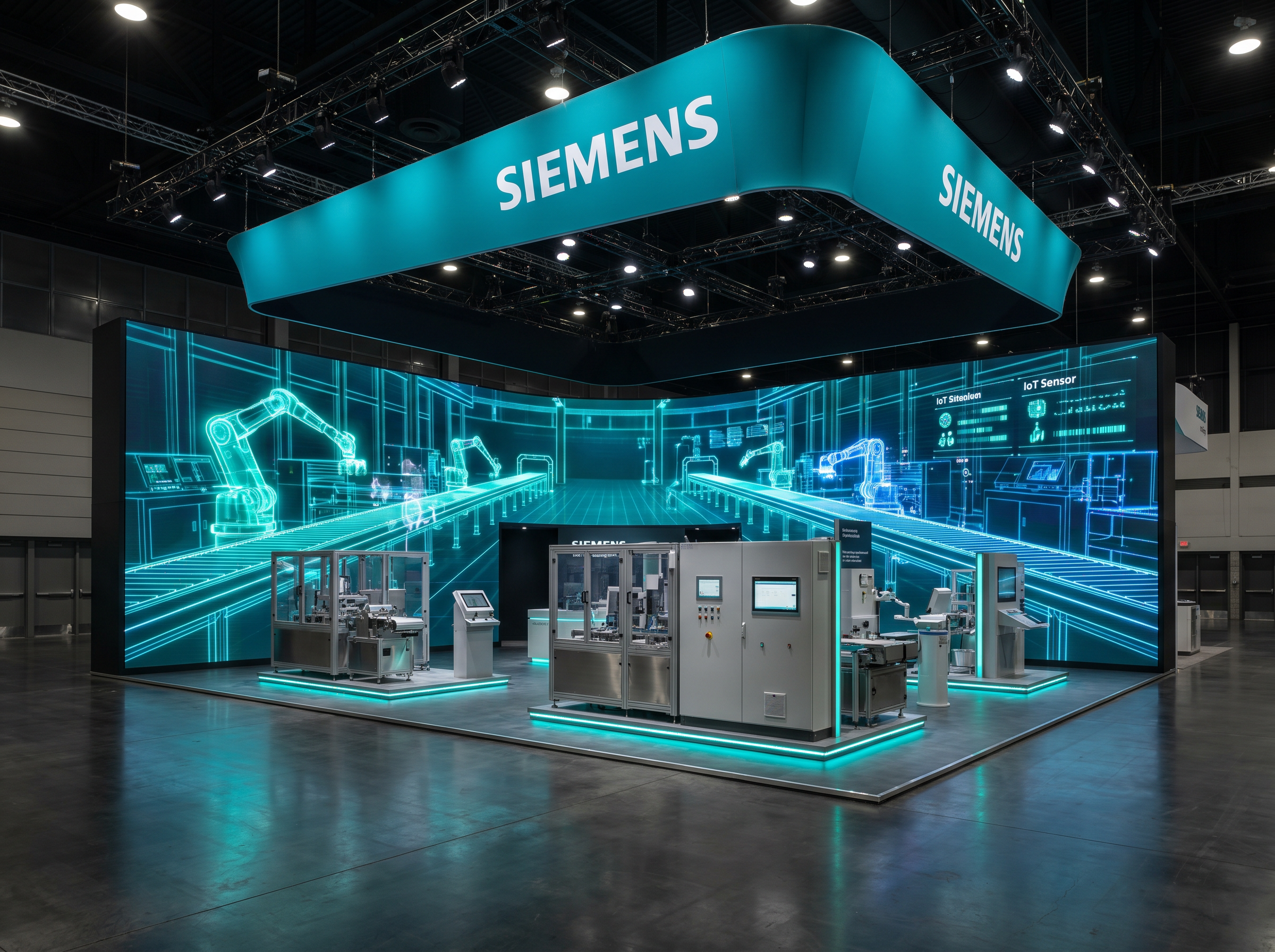 CES 30x40 LED Display Booth for Technology Companies - LED exhibit thumbnail