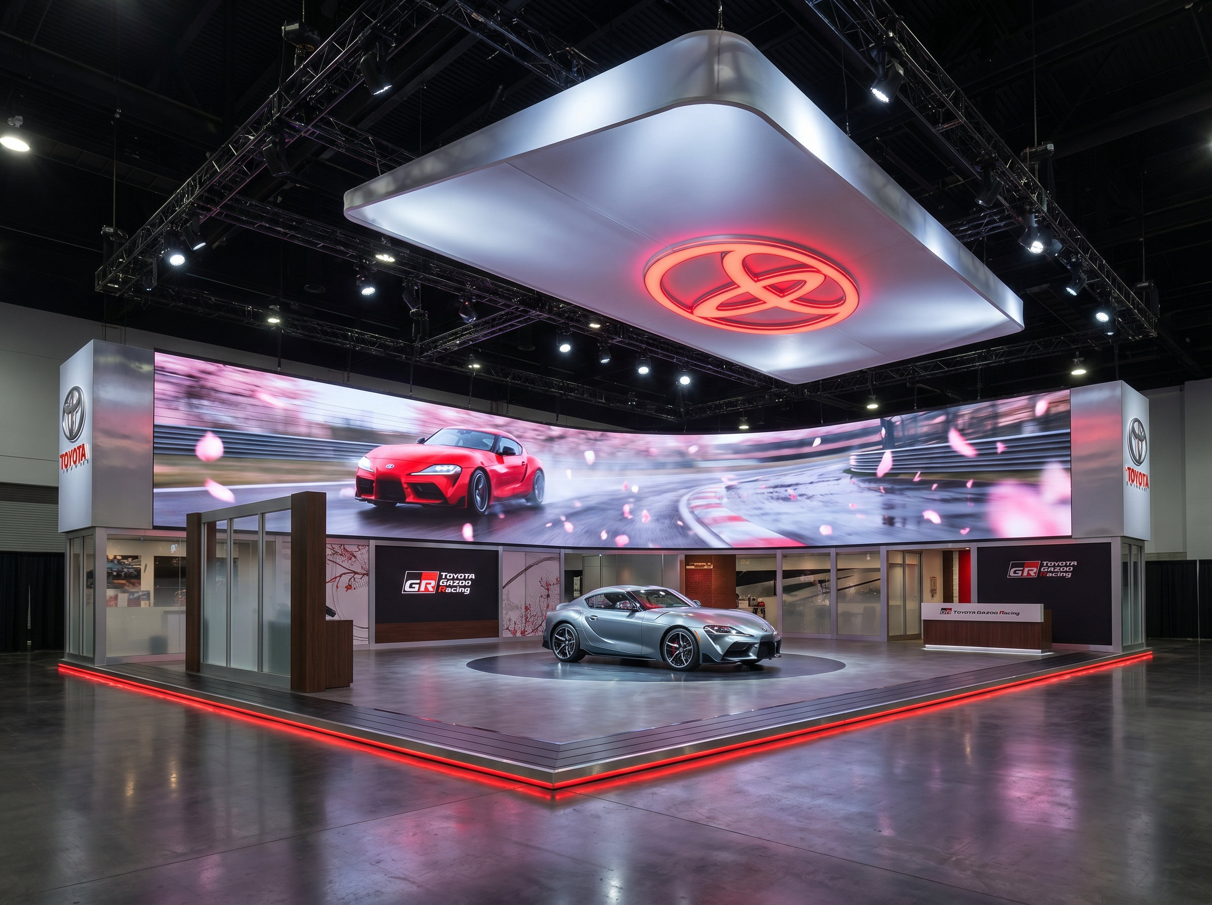 Cloud Computing Conference 30x40 LED Video Wall Booth – Technology Companies - LED exhibit thumbnail