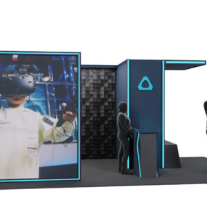 10 x 20 Trade Show exhibit rental with LED wall