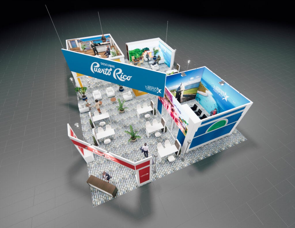 44x60 GBTA Dallas LED Trade Show Exhibit Stands Led Exhibits