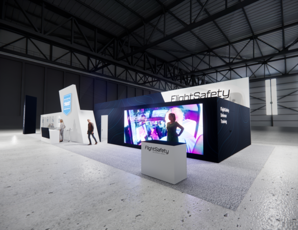 30x80 trade show exhibit rental with led wall