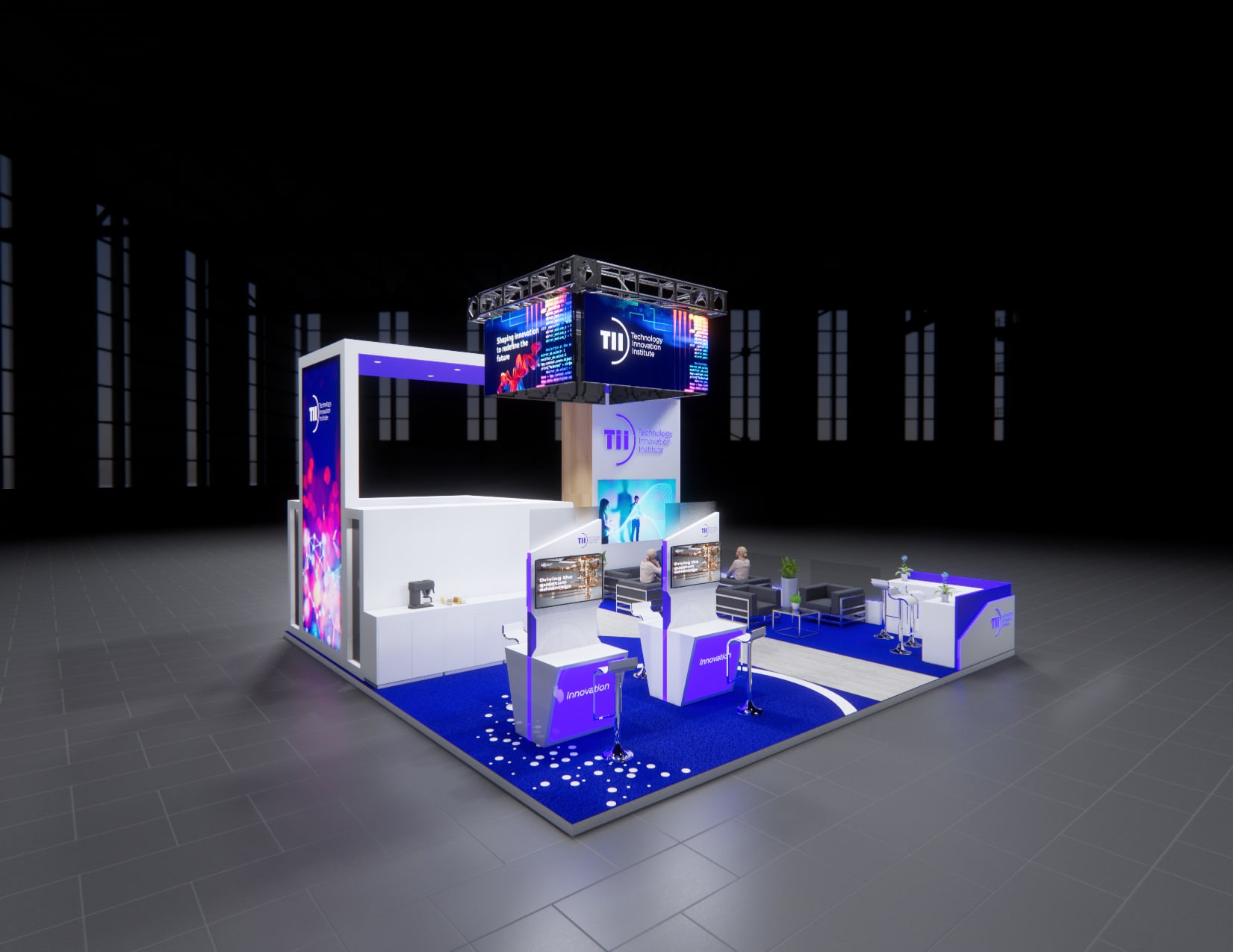 30x40 LED Trade Show Exhibit Rentals Chicago custom booth - Led Exhibits