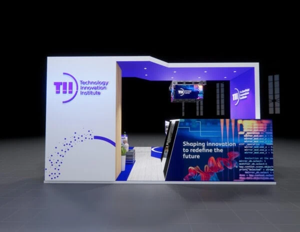 30x40 trade show exhibit rental with led wall